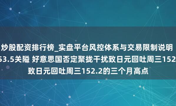 炒股配资排行榜_实盘平台风控体系与交易限制说明 日元汇率跌破153.5关隘 好意思国否定聚拢干扰致日元回吐周三152.2的三个月高点