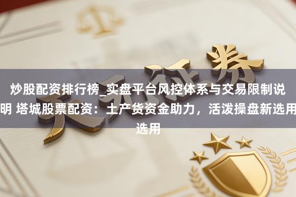 炒股配资排行榜_实盘平台风控体系与交易限制说明 塔城股票配资：土产货资金助力，活泼操盘新选用