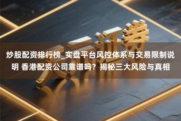 炒股配资排行榜_实盘平台风控体系与交易限制说明 香港配资公司靠谱吗?揭秘三大风险与真相